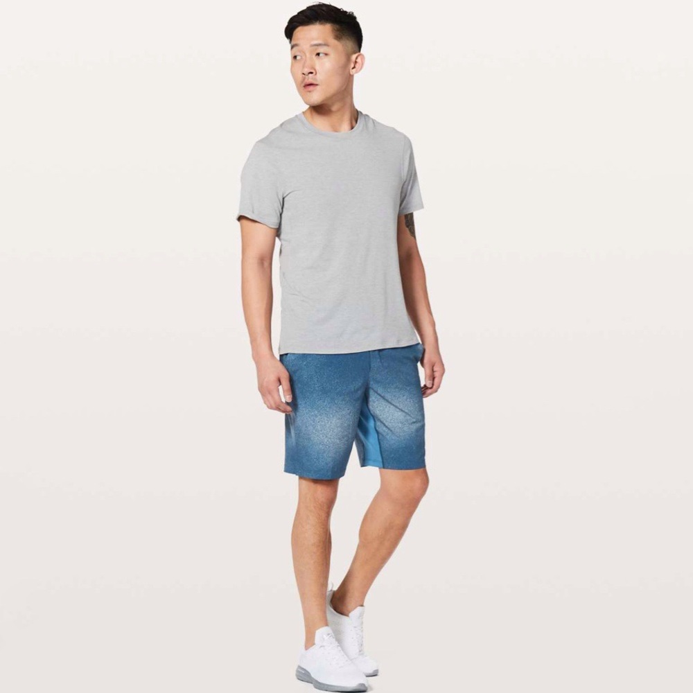 Lululemon | T.H.E. Short *Linerless 9" Ocean Spray Ice Grey Admiral Blue Size M